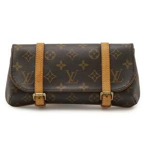 LOUIS VUITTON Brown Monogram Pochette Clutch Bag
